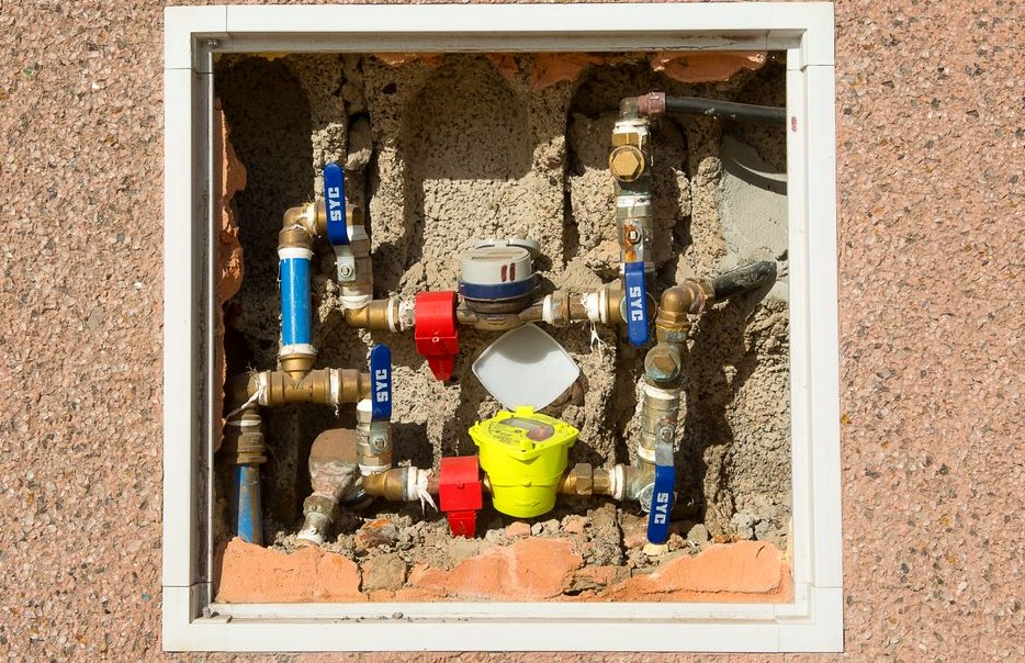 Stock photo of irrigation valve repair or replacement work